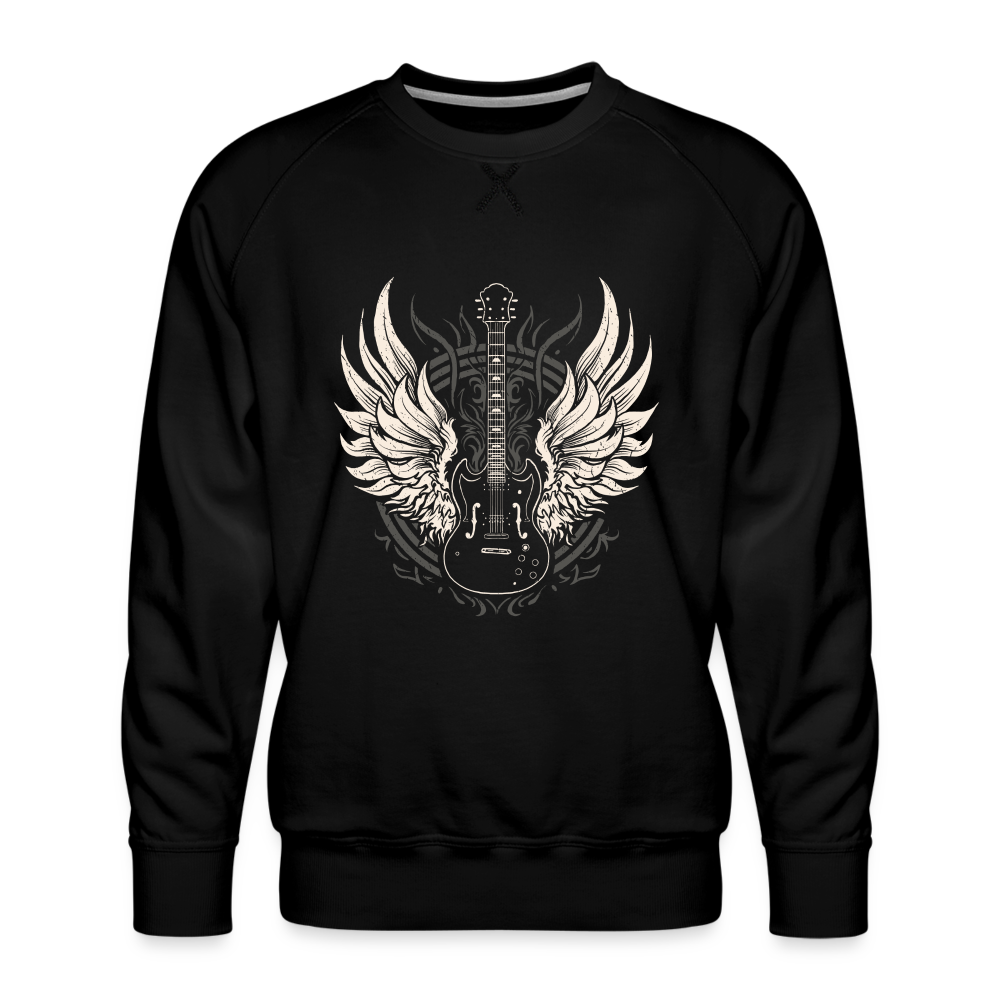 Rock'n'Roll E-Gitarre - Herren Premium Sweatshirt - Schwarz