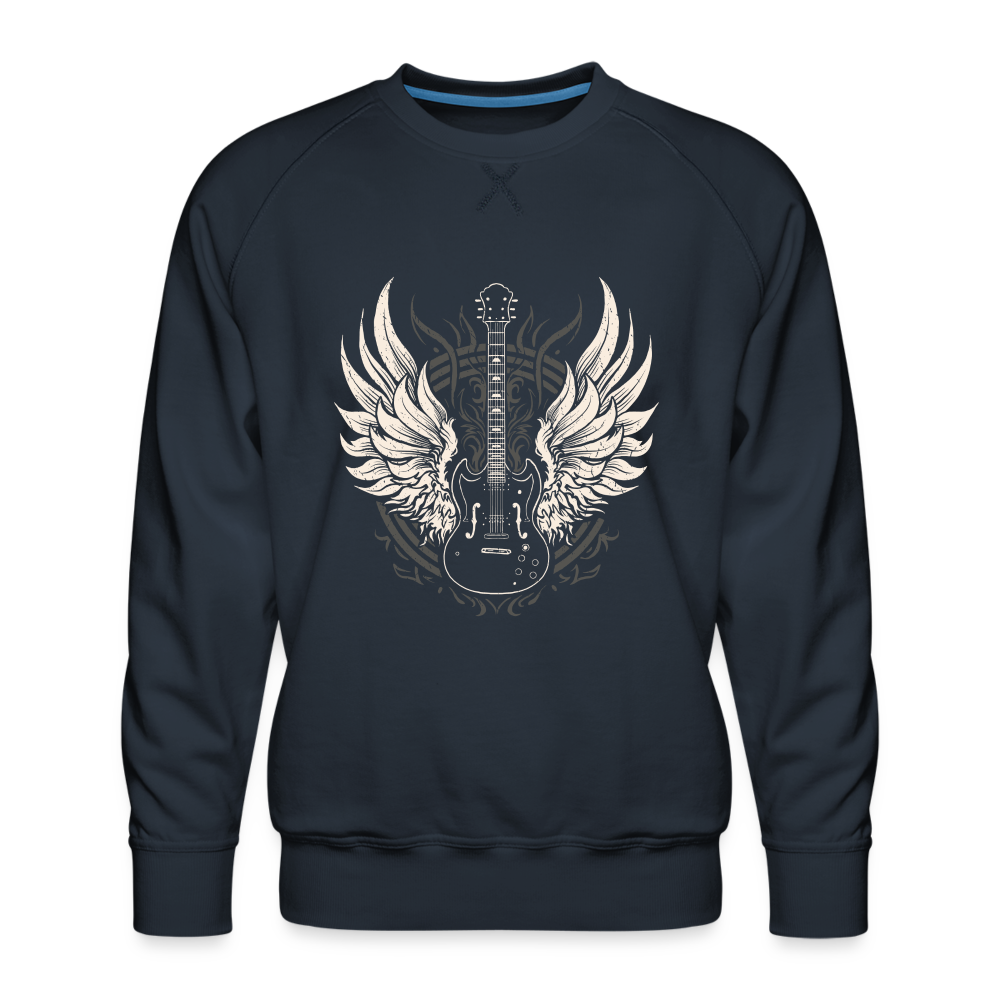 Rock'n'Roll E-Gitarre - Herren Premium Sweatshirt - Navy