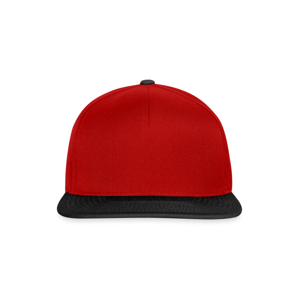 Snapback Cap - Rot/Schwarz