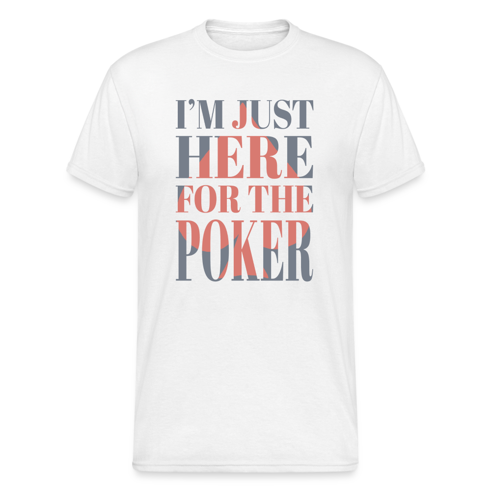 Poker - Herren Premiumshirt - weiß