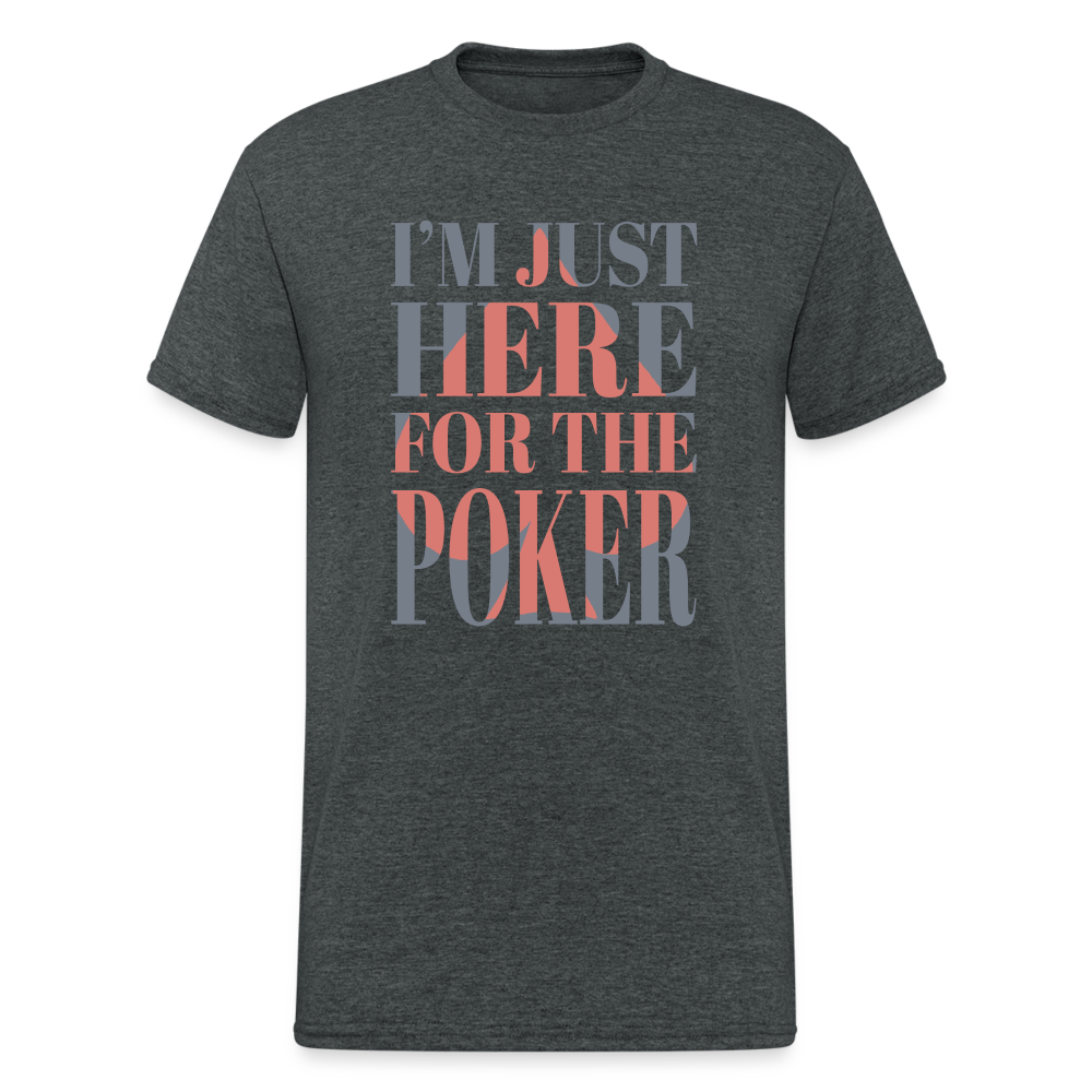 Poker - Herren Premiumshirt - Dunkelgrau meliert