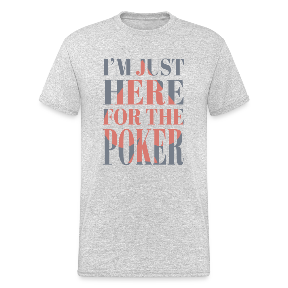 Poker - Herren Premiumshirt - Grau meliert