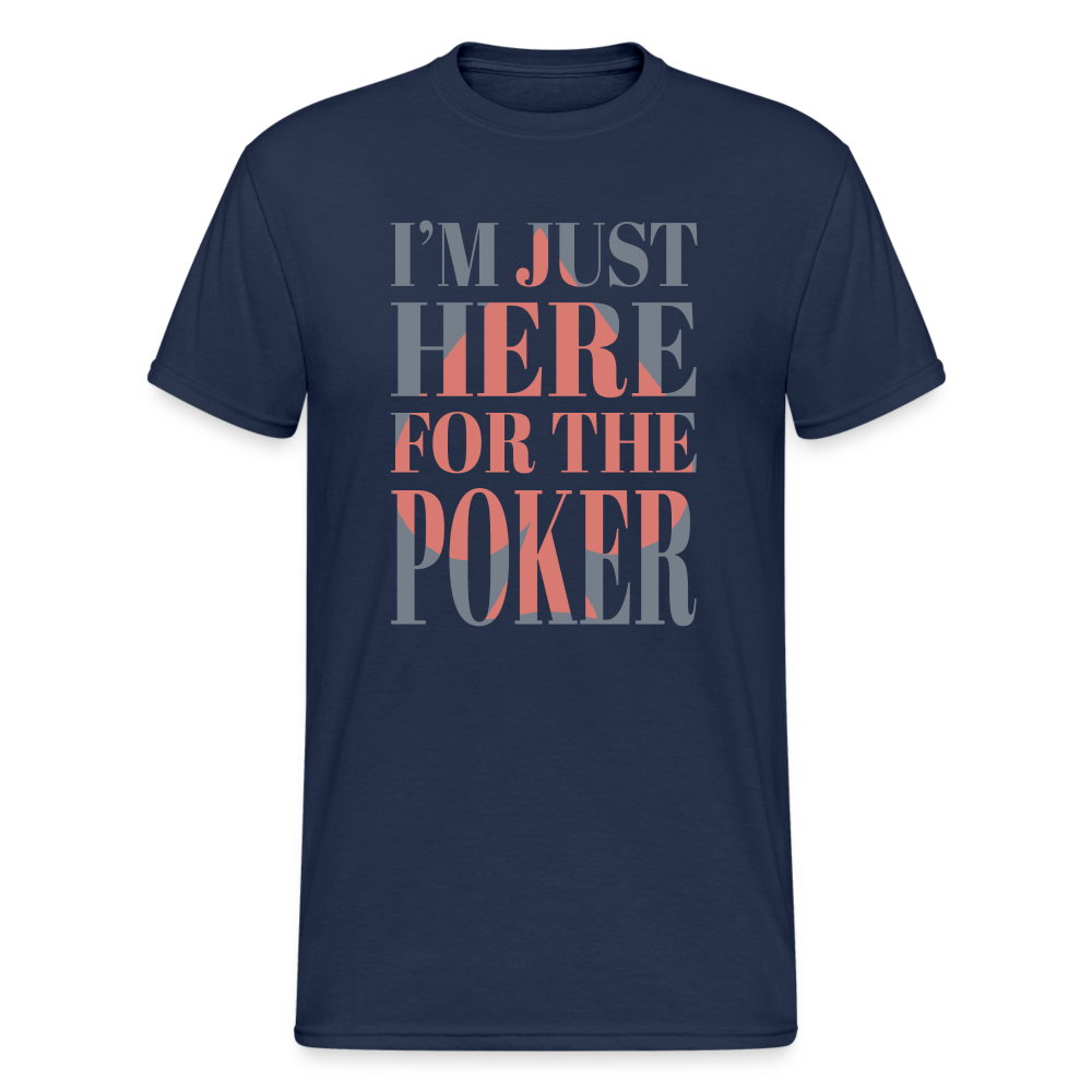 Poker - Herren Premiumshirt - Navy