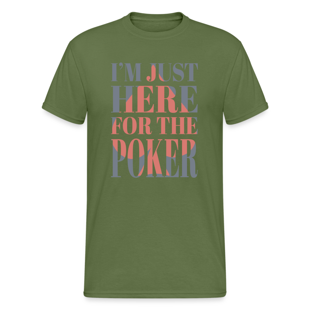 Poker - Herren Premiumshirt - Militärgrün
