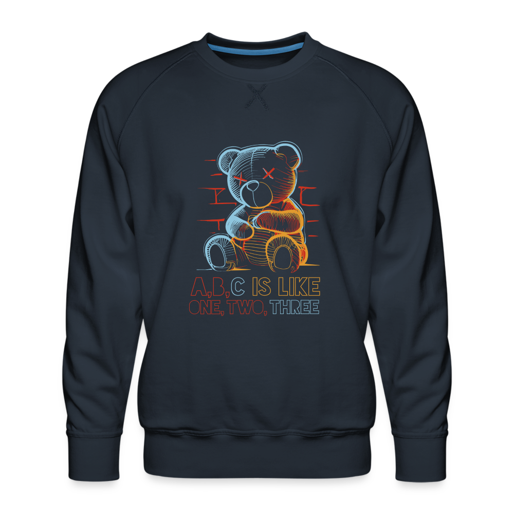 Teddybär - Herren Premium Sweatshirt - Navy