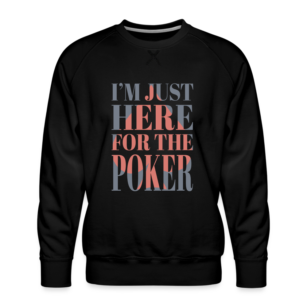 Poker - Herren Premium Sweatshirt - Schwarz