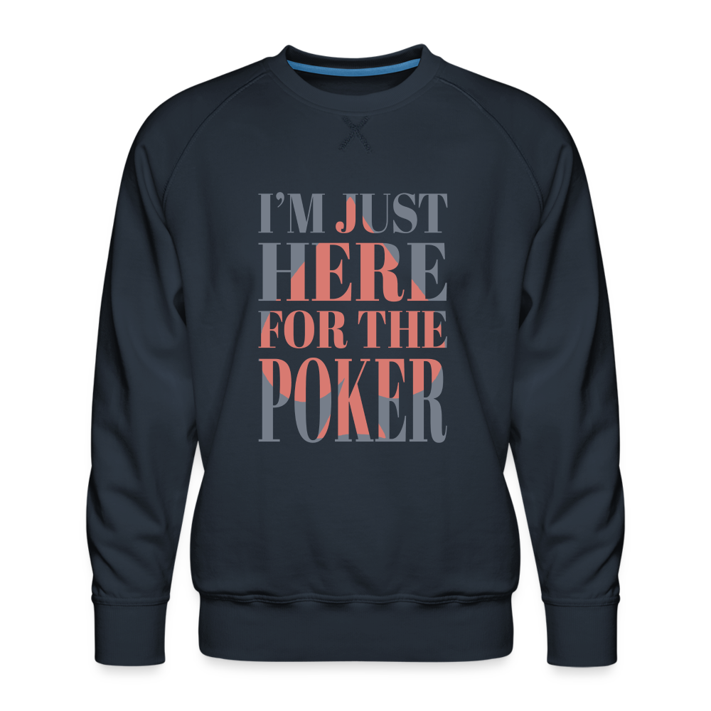 Poker - Herren Premium Sweatshirt - Navy