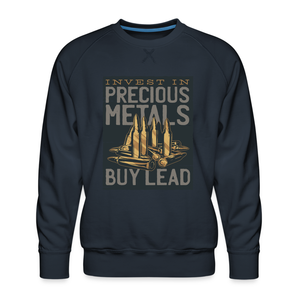 Bullet Lettering - Herren Premium Sweatshirt - Navy