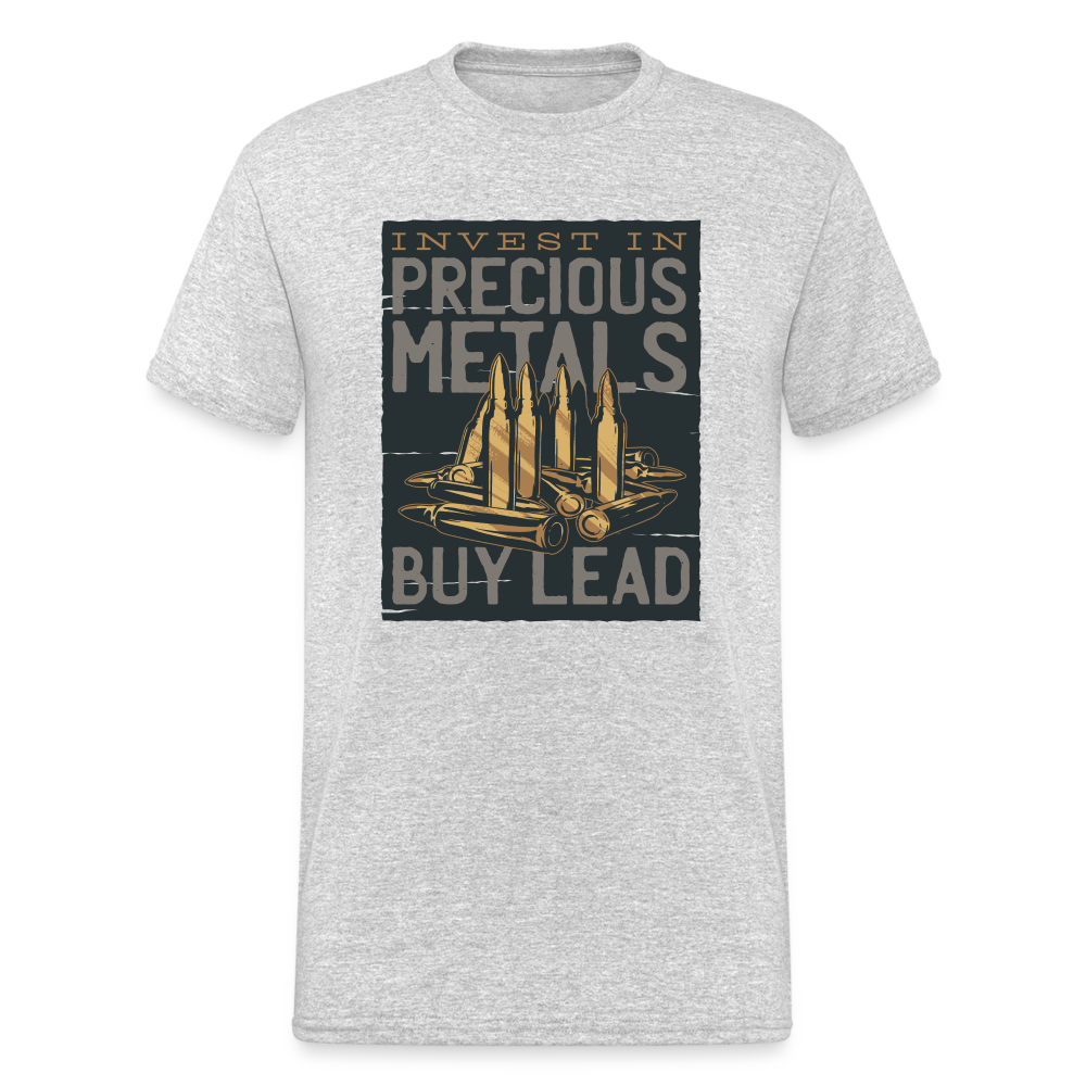 Bullet Lettering - Herren Premiumshirt - Grau meliert