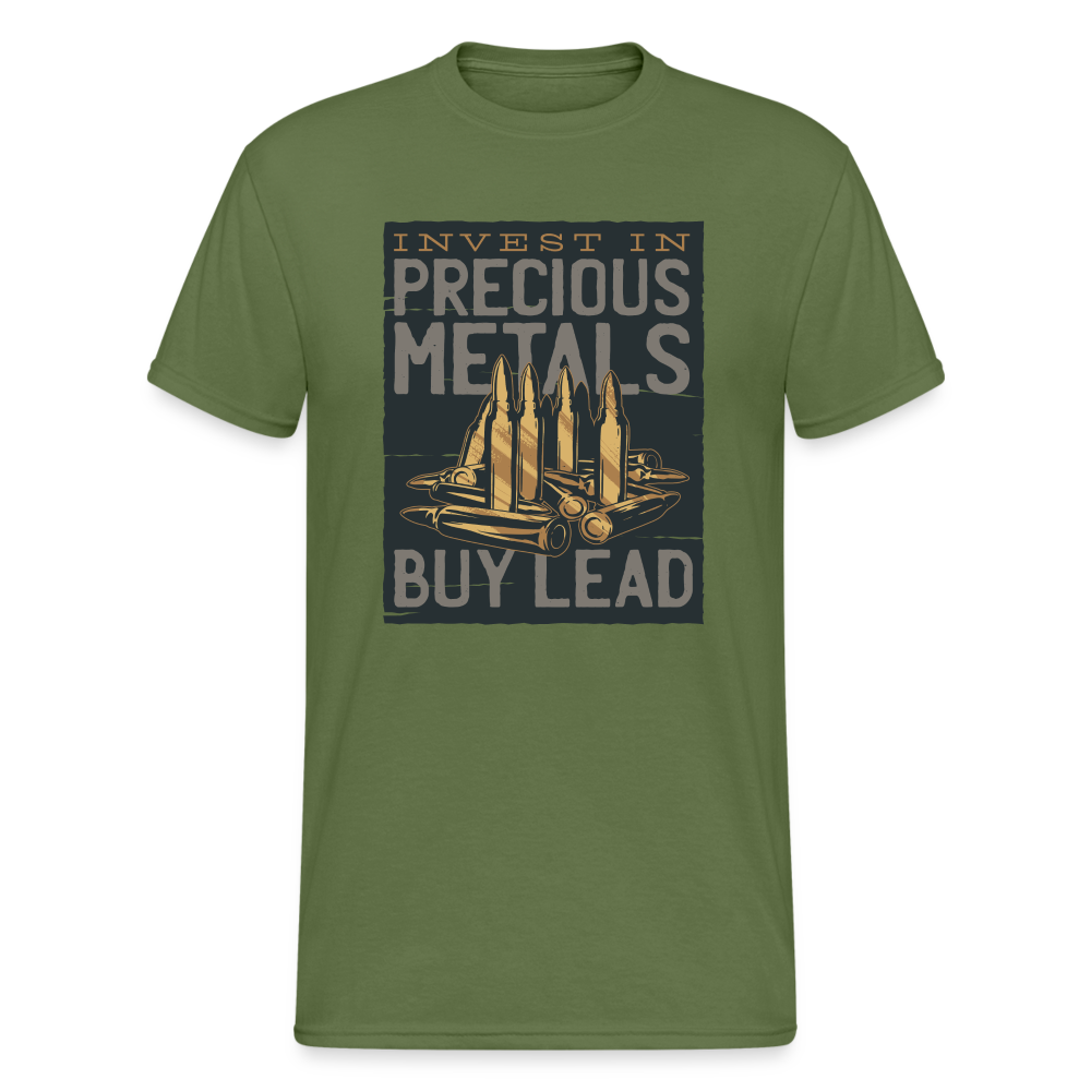 Bullet Lettering - Herren Premiumshirt - Militärgrün