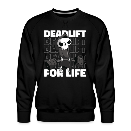 Deadlift for life - Herren Premium Sweatshirt - Schwarz