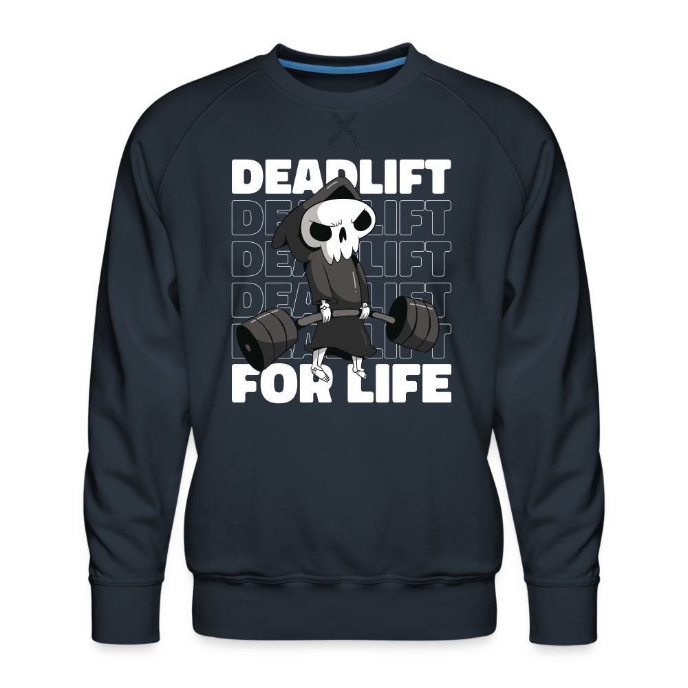 Deadlift for life - Herren Premium Sweatshirt - Navy