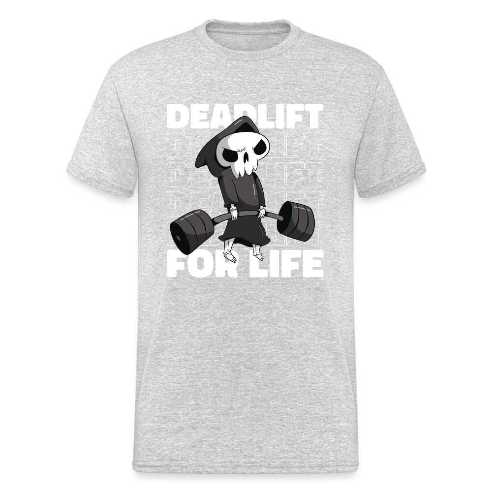 Deadlift for life - Herren Premiumshirt - Grau meliert