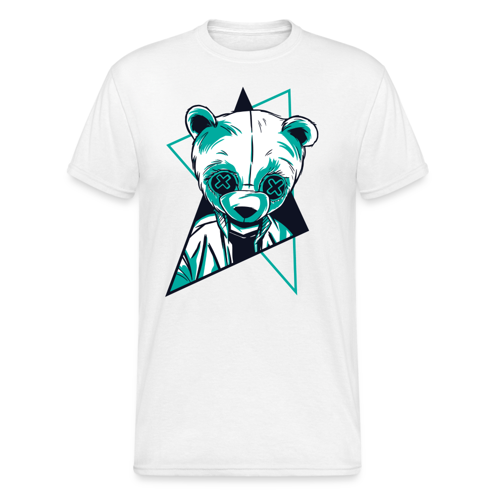 Panda - Herren Premiumshirt - weiß