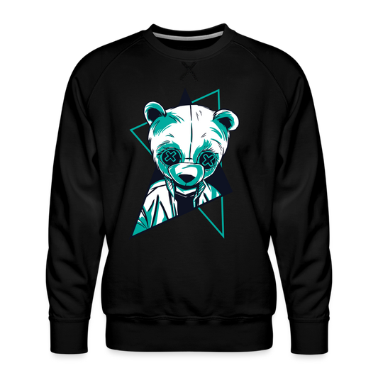 Panda - Herren Premium Sweatshirt - Schwarz