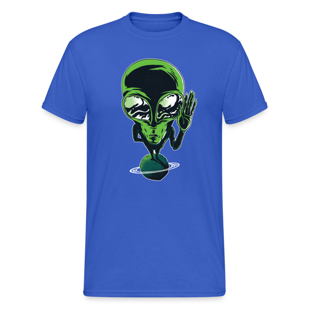 Alien on planet - Herren Premiumshirt - Königsblau