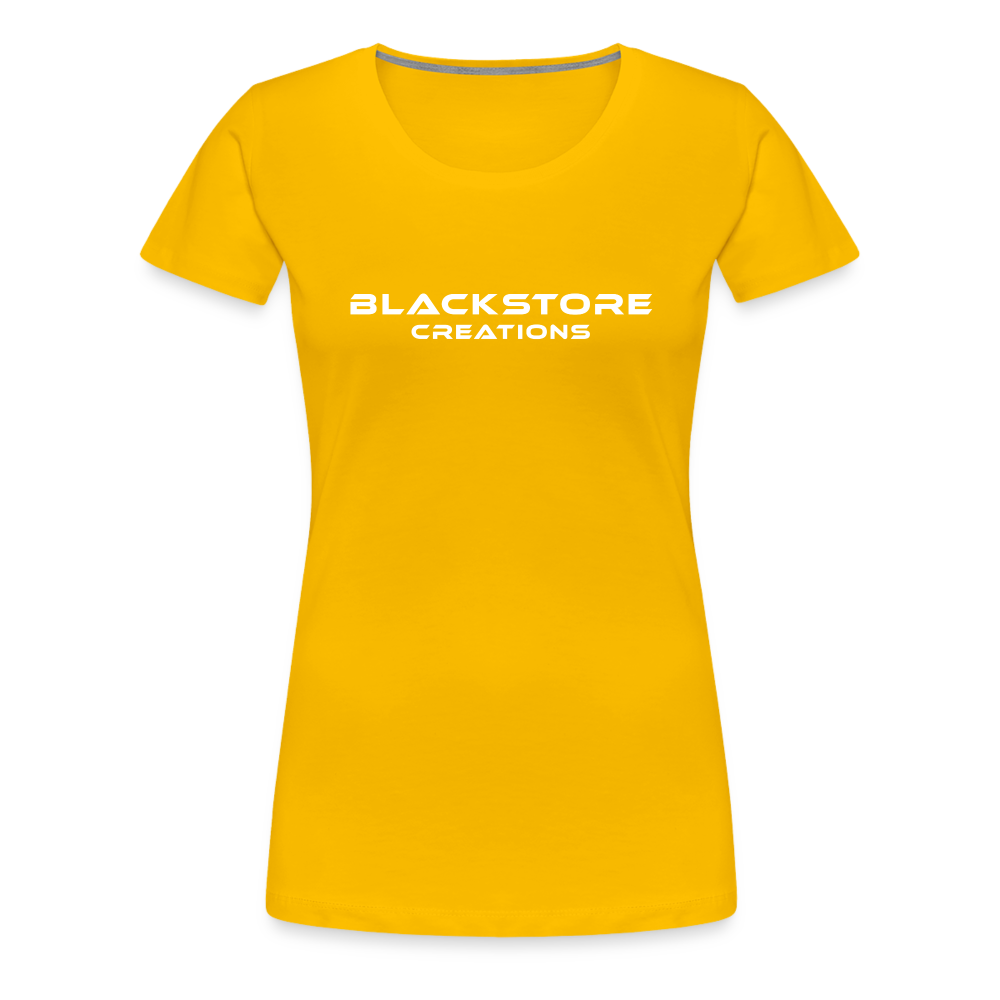 BLACKSTORE CREATIONS - Frauen Premiumshirt - Sonnengelb