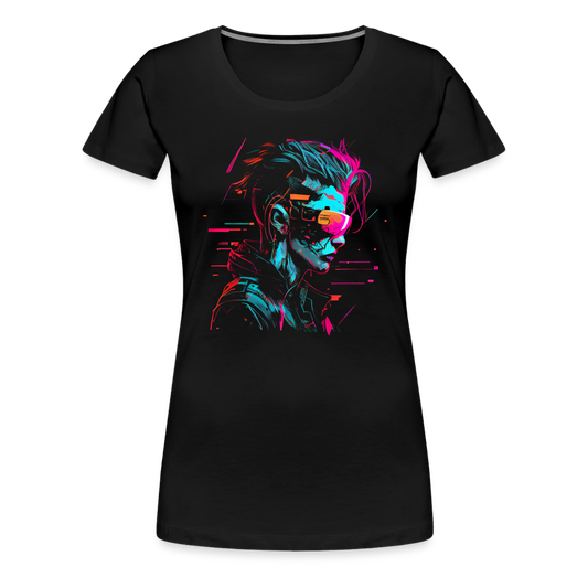 Cyberpunk - Frauen Premiumshirt - Schwarz