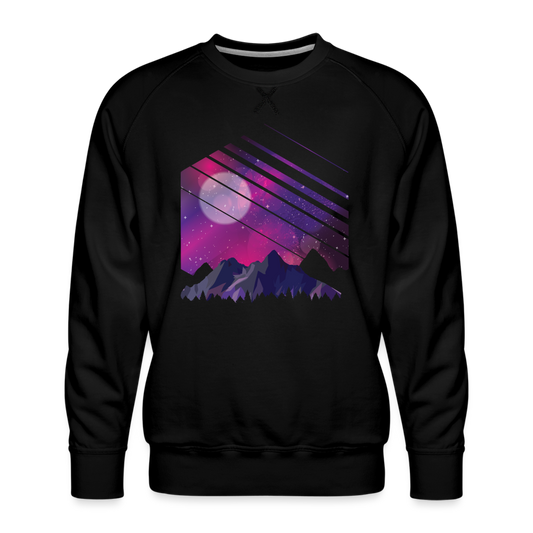 Mountain Galaxy - Herren Premium Sweatshirt - Schwarz