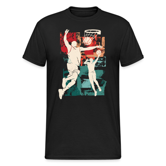Baketball silhouette - Herren Premiumshirt - Schwarz