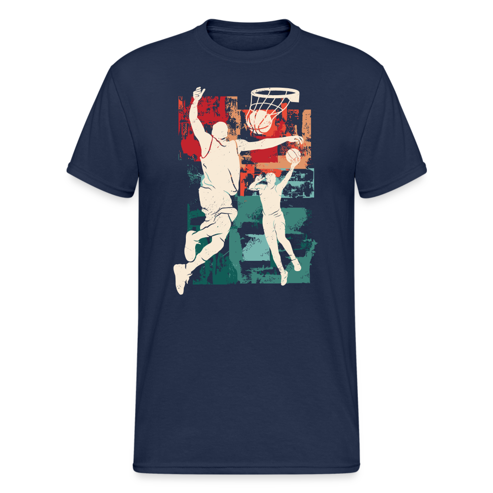 Baketball silhouette - Herren Premiumshirt - Navy