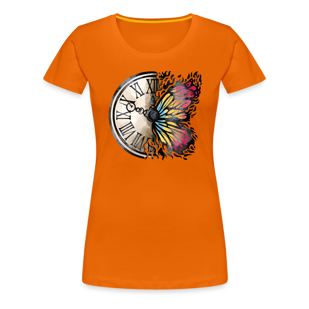 Time for butterflies - Frauen Premiumshirt - Orange