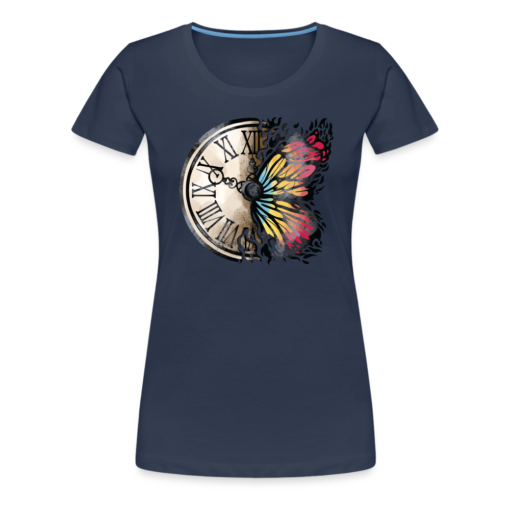 Time for butterflies - Frauen Premiumshirt - Navy