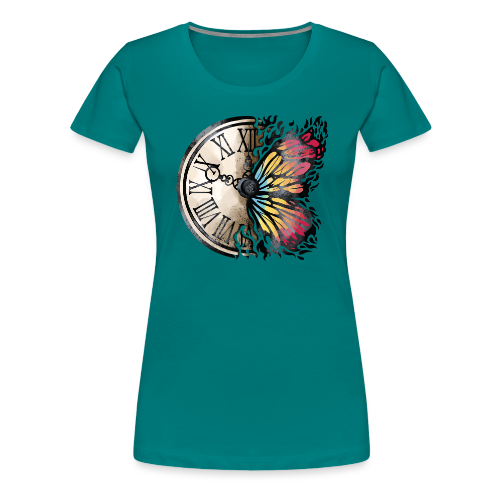 Time for butterflies - Frauen Premiumshirt - Divablau