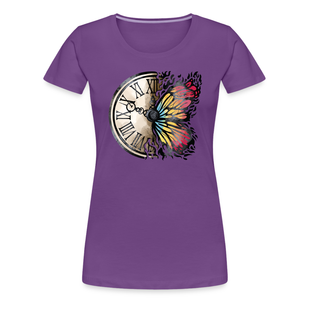 Time for butterflies - Frauen Premiumshirt - Lila