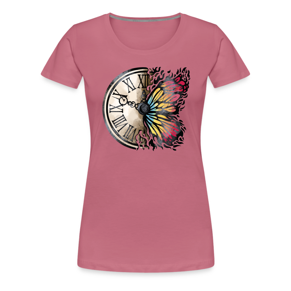 Time for butterflies - Frauen Premiumshirt - Malve