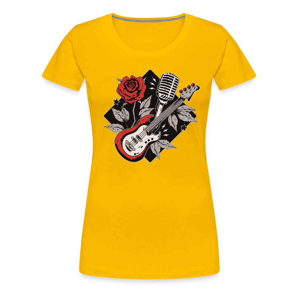 Rockabilly - Frauen Premiumshirt - Sonnengelb