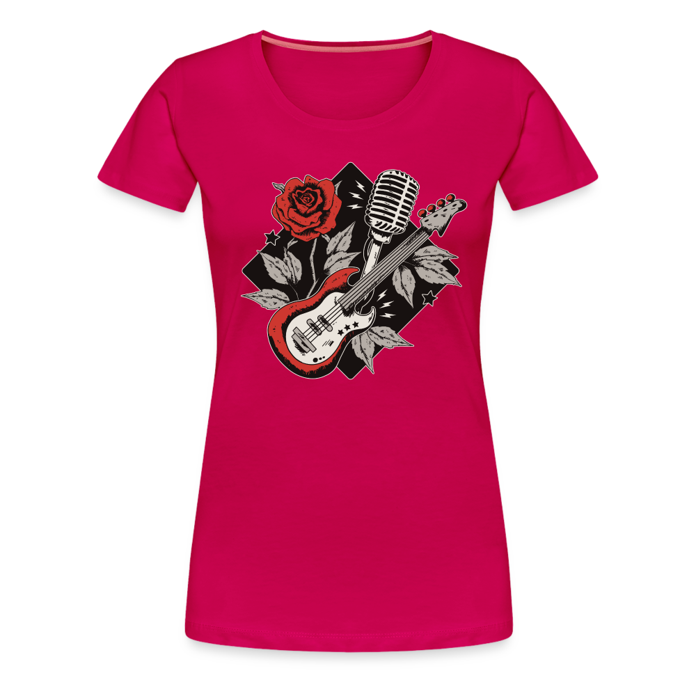 Rockabilly - Frauen Premiumshirt - dunkles Pink