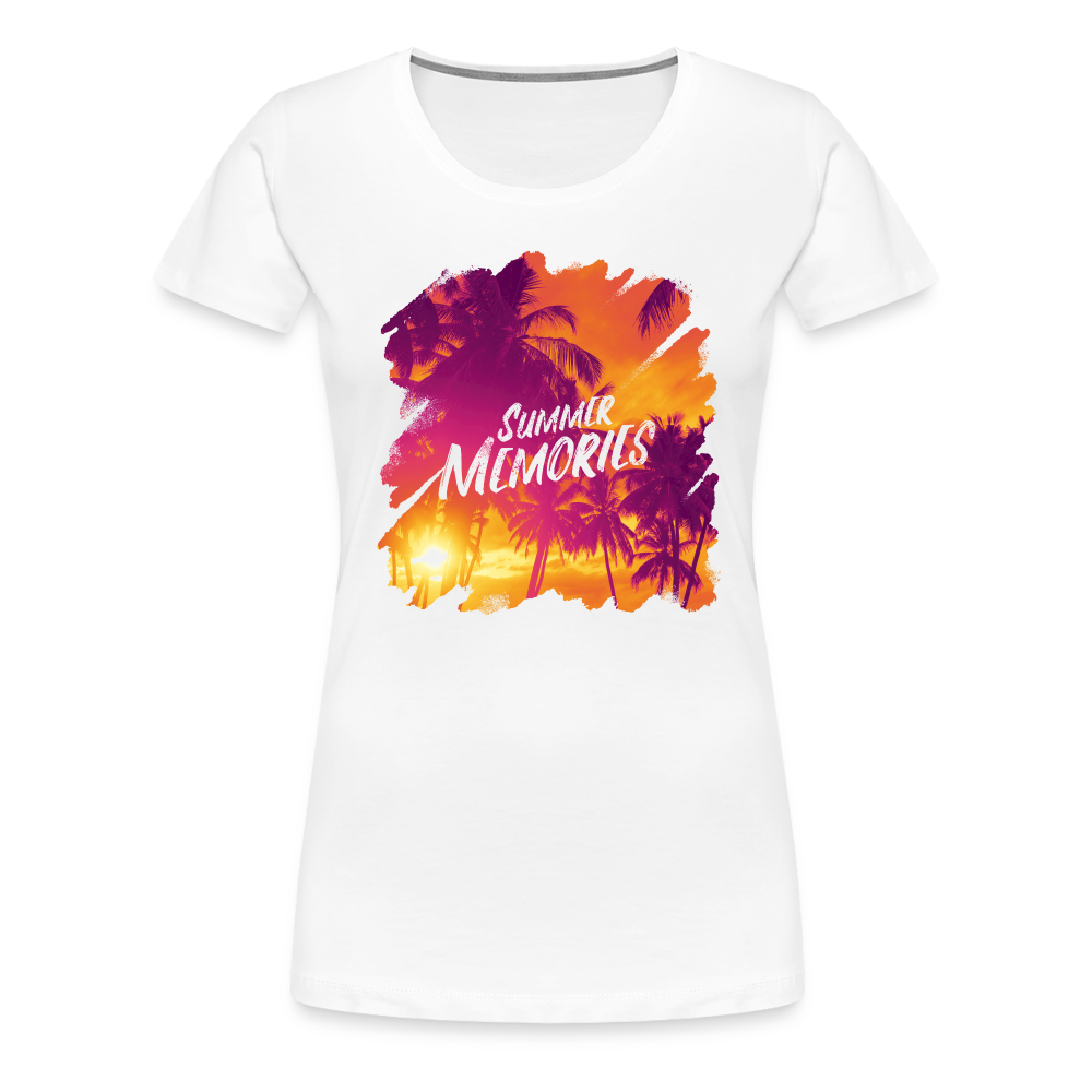 Summer Memories - Frauen Premiumshirt - weiß