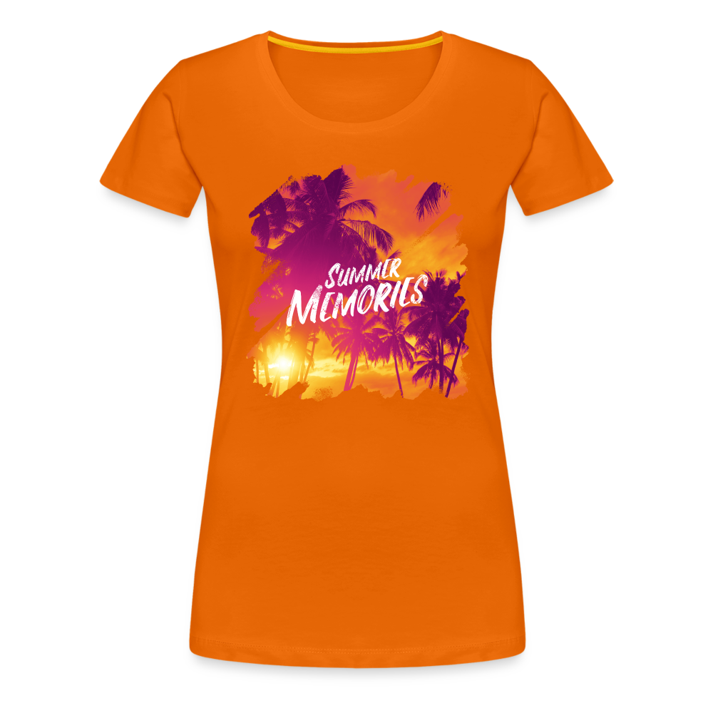 Summer Memories - Frauen Premiumshirt - Orange