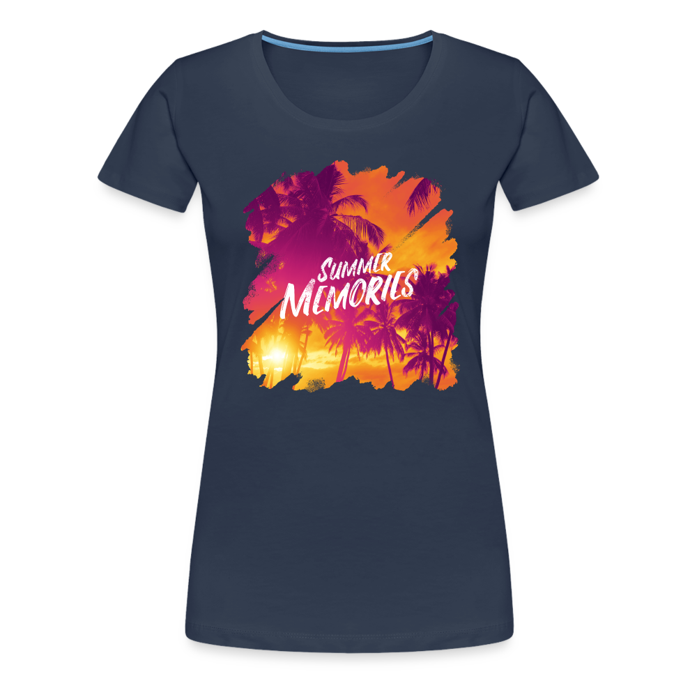 Summer Memories - Frauen Premiumshirt - Navy