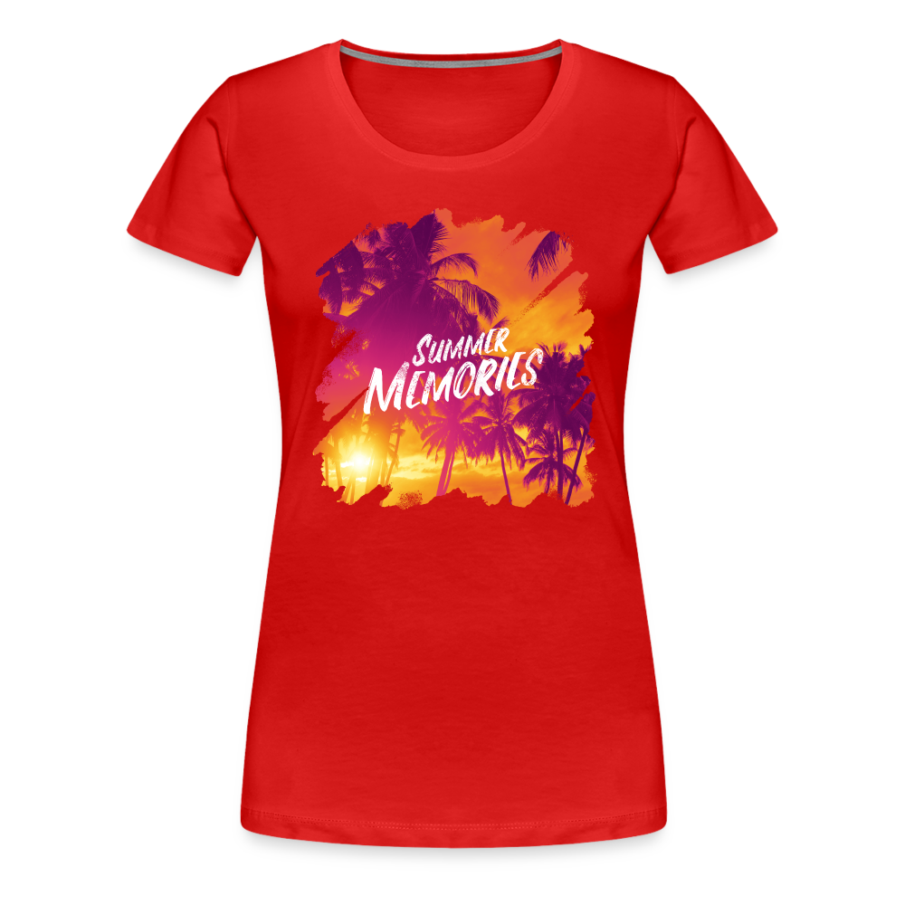 Summer Memories - Frauen Premiumshirt - Rot