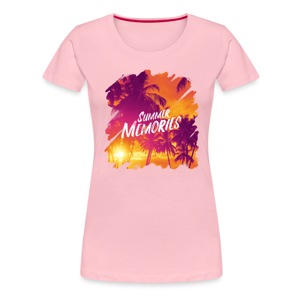 Summer Memories - Frauen Premiumshirt - Hellrosa