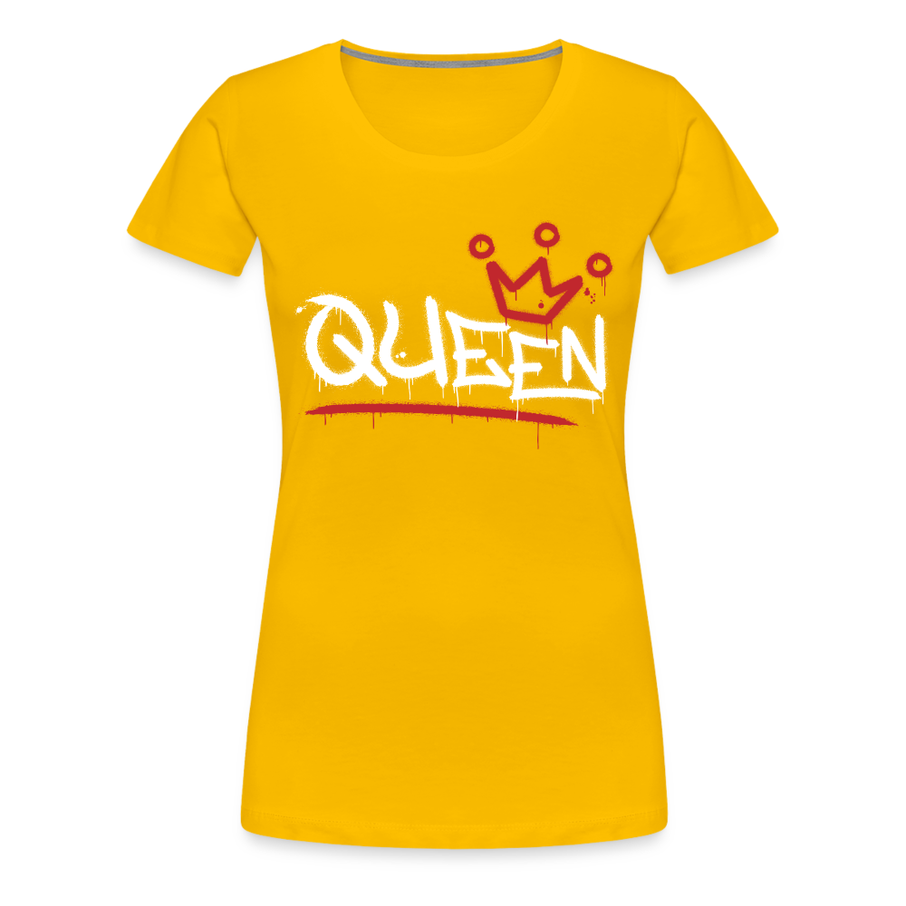 Queen - Frauen Premiumshirt - Sonnengelb