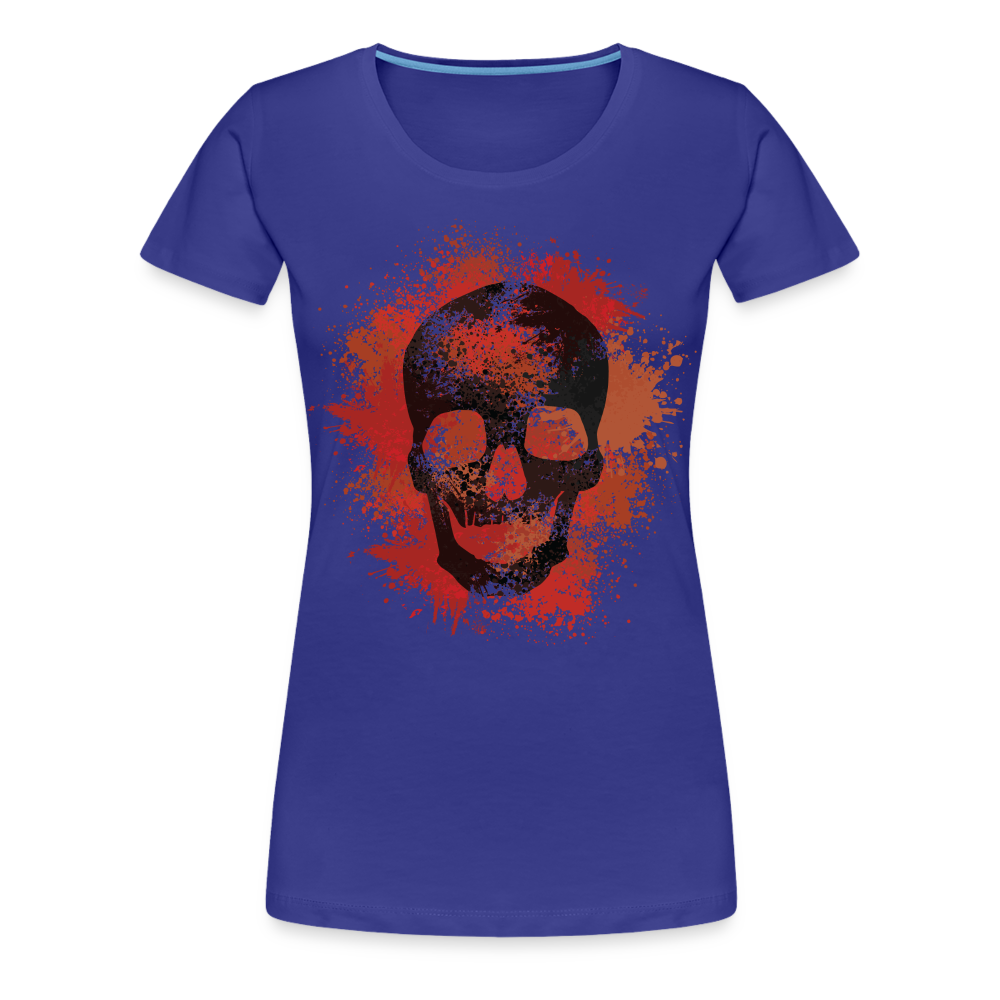 Grunge Skull - Frauen Premiumshirt - Königsblau