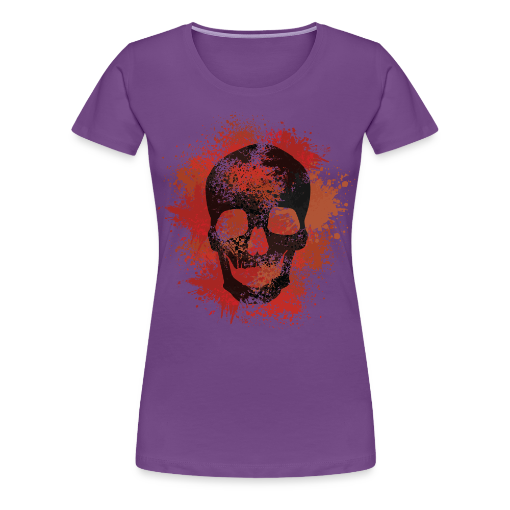 Grunge Skull - Frauen Premiumshirt - Lila