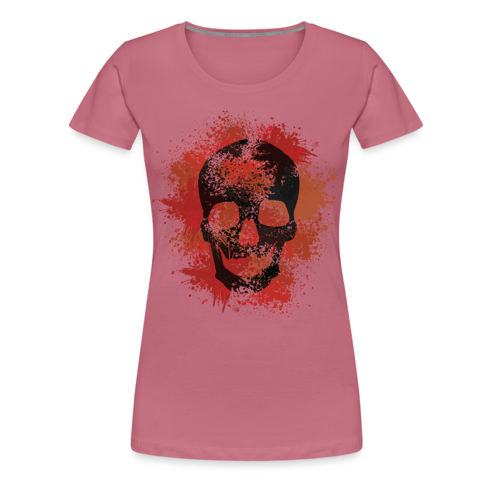 Grunge Skull - Frauen Premiumshirt - Malve