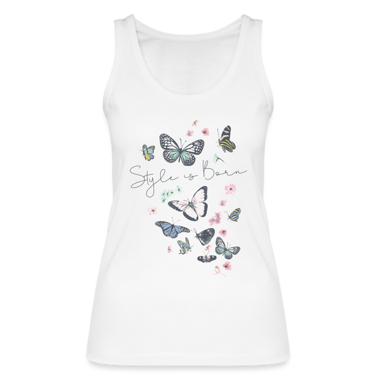 Butterfly Style Frauen Premium Tank Top - weiß