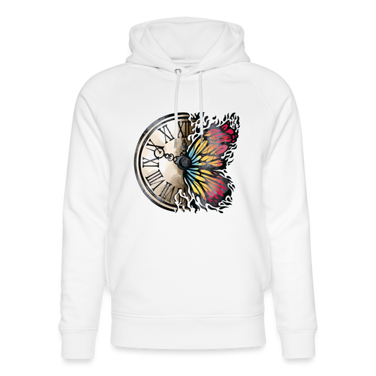 Butterfly clock - Frauen Premium Hoodie - weiß