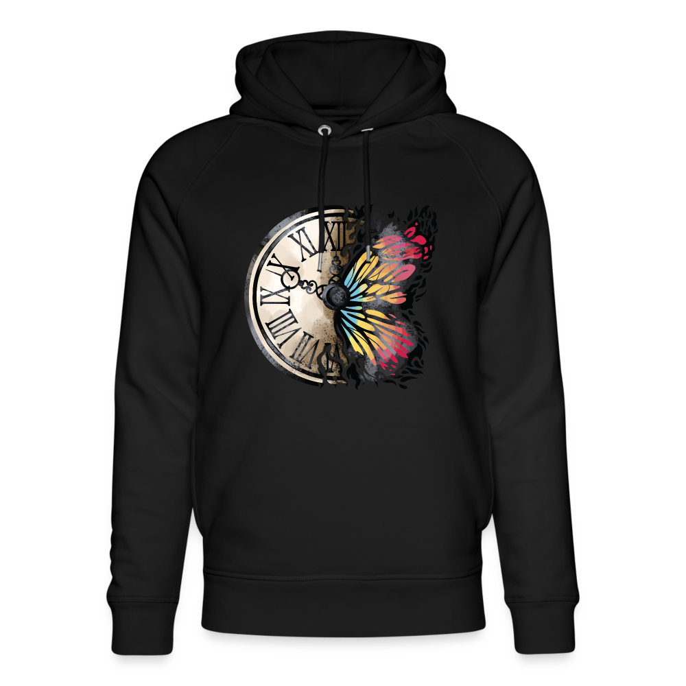 Butterfly clock - Frauen Premium Hoodie - Schwarz