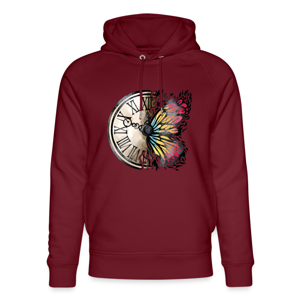 Butterfly clock - Frauen Premium Hoodie - Burgunderrot
